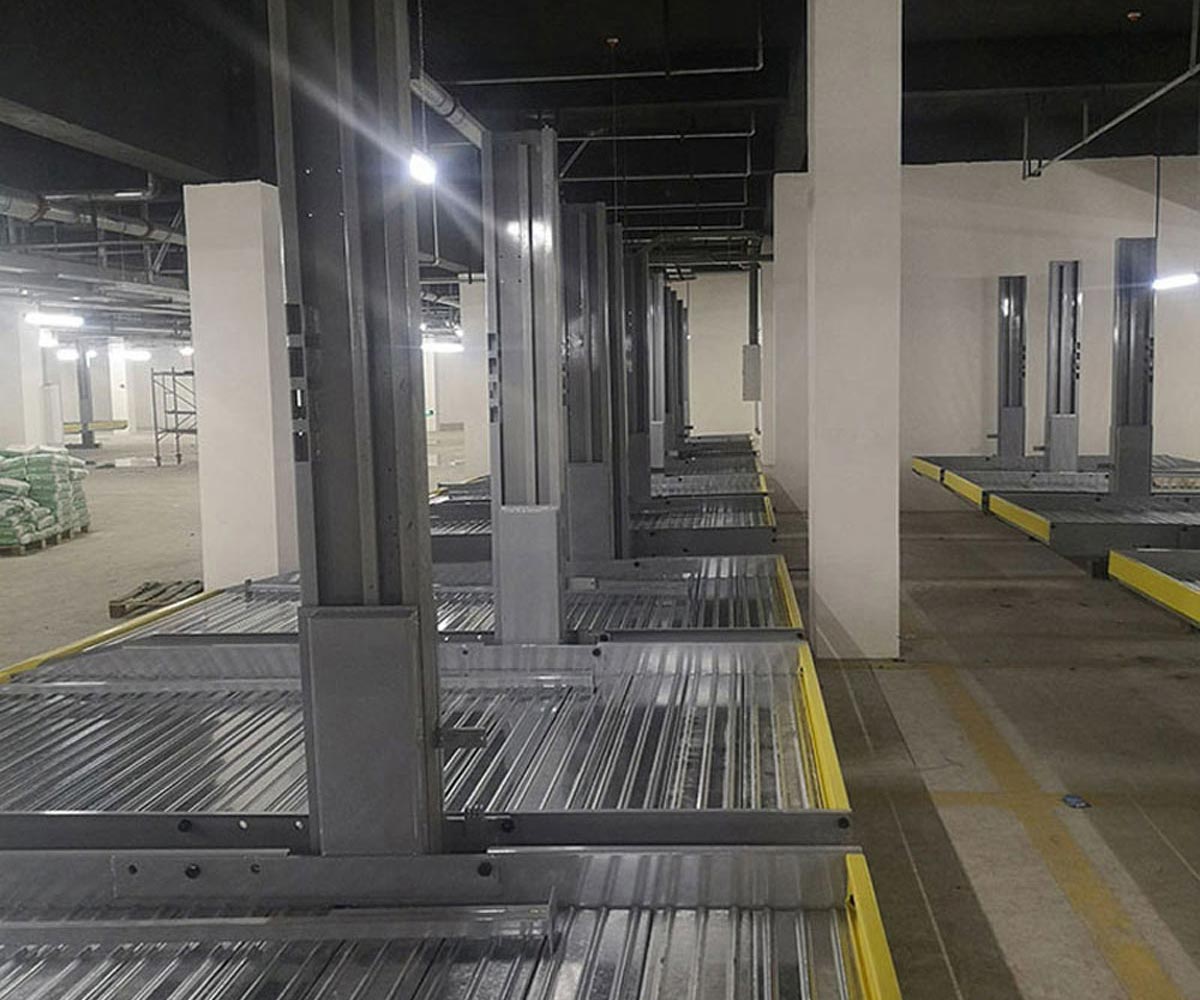 两层简易升降类机械式停车库回收