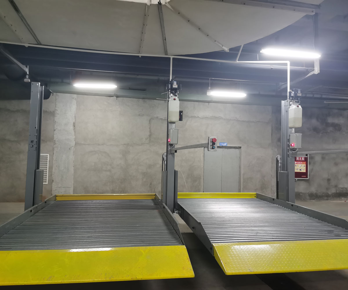澄江双柱简易升降机械式立体停车设备安装