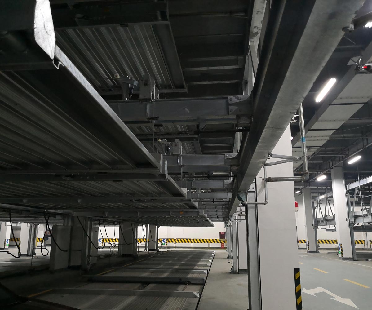 华阴负一正三地坑PSH4D1四层升降横移机械式停车设备